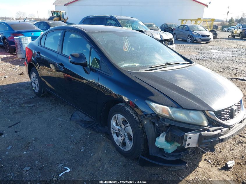 2013 Honda Civic Lx VIN: 19XFB2F51DE022461 Lot: 43982628