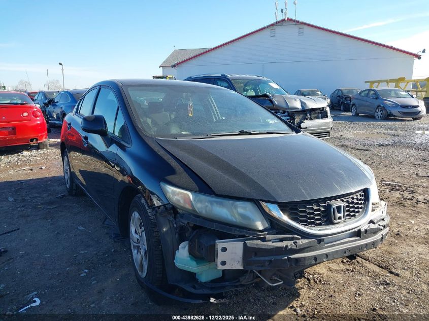 2013 Honda Civic Lx VIN: 19XFB2F51DE022461 Lot: 43982628