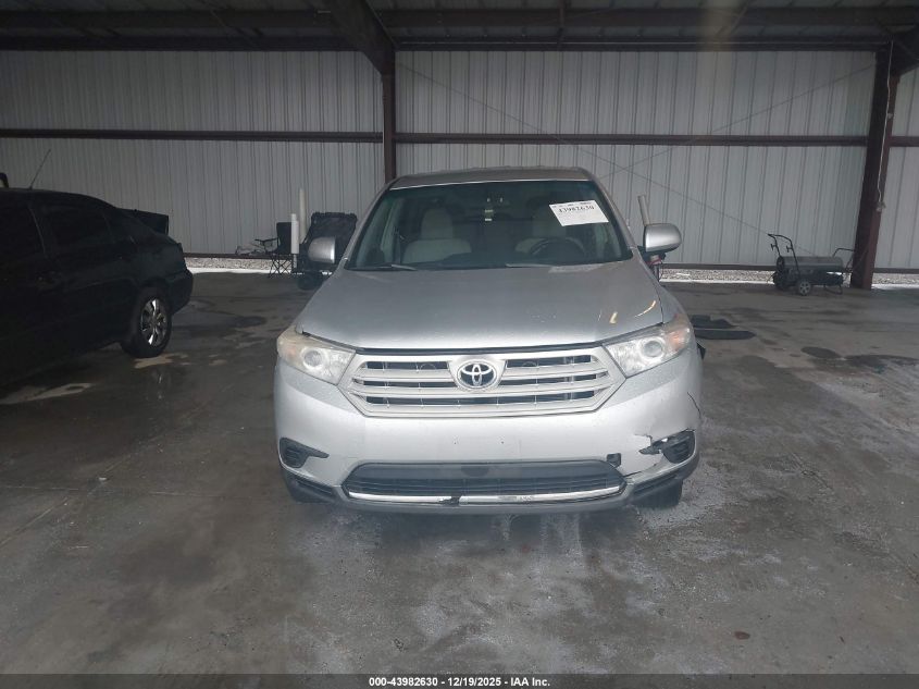 2013 Toyota Highlander Base V6 VIN: 5TDBK3EH0DS219062 Lot: 43982630