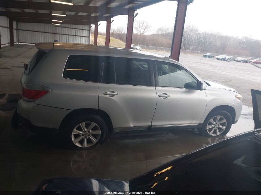 2013 Toyota Highlander Base V6 VIN: 5TDBK3EH0DS219062 Lot: 43982630