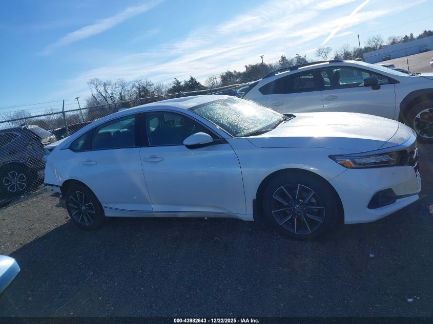 2021 Honda Accord Ex-L VIN: 1HGCV1F54MA093971 Lot: 43982643