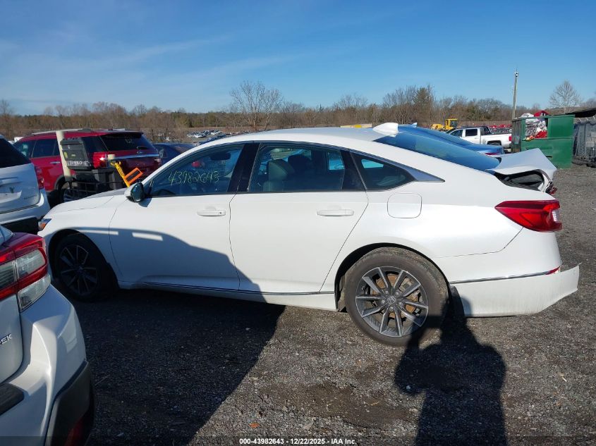 2021 Honda Accord Ex-L VIN: 1HGCV1F54MA093971 Lot: 43982643