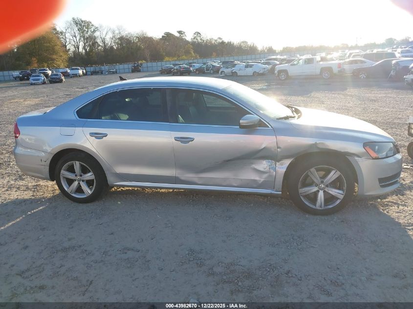 2013 Volkswagen Passat 2.5L Se VIN: 1VWBH7A37DC063648 Lot: 43982670