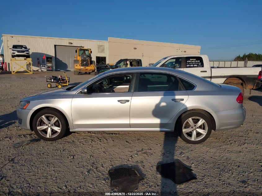 2013 Volkswagen Passat 2.5L Se VIN: 1VWBH7A37DC063648 Lot: 43982670