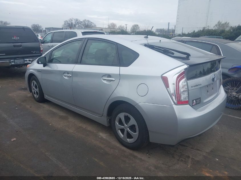2014 Toyota Prius Two VIN: JTDKN3DUXE1759202 Lot: 43982685