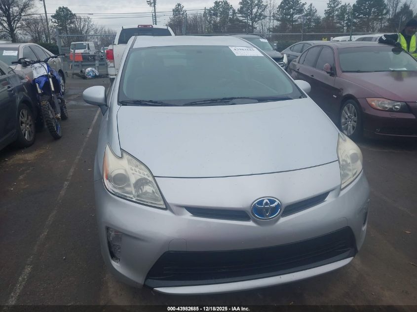 2014 Toyota Prius Two VIN: JTDKN3DUXE1759202 Lot: 43982685