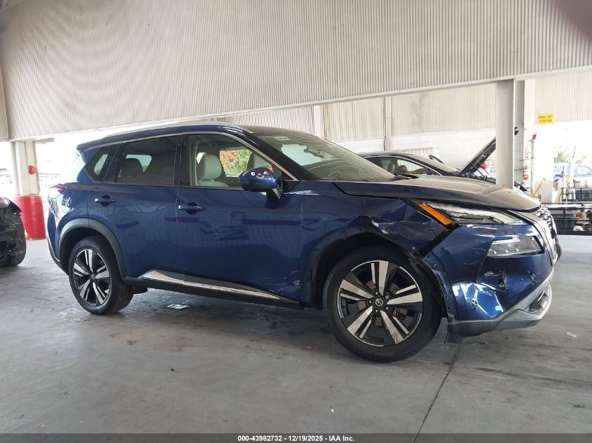 2021 Nissan Rogue Sl Intelligent Awd VIN: 5N1AT3CB0MC697471 Lot: 43982732