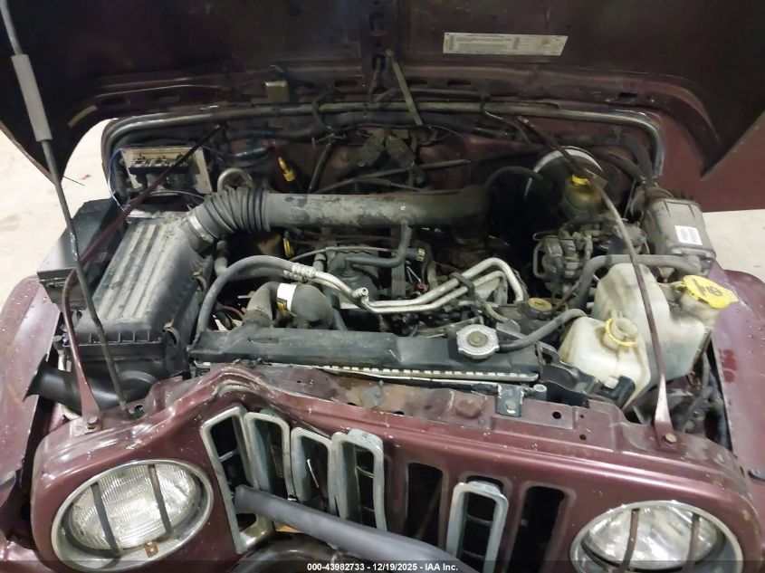 2002 Jeep Wrangler Sahara VIN: 1J4FA59S32P772909 Lot: 43982733