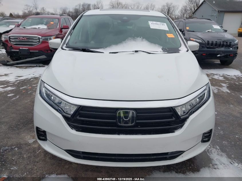 2022 Honda Odyssey Elite VIN: 5FNRL6H91NB065520 Lot: 43982749