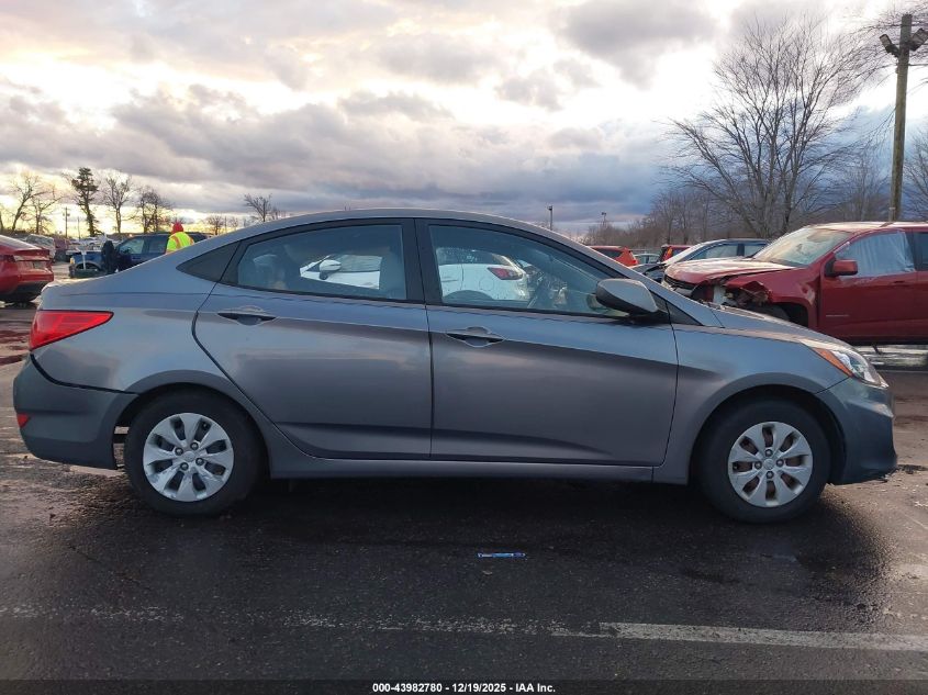 2016 Hyundai Accent Se VIN: KMHCT4AE4GU990865 Lot: 43982780