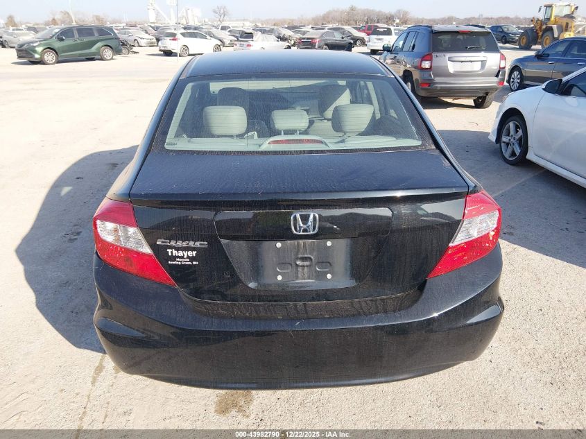2012 Honda Civic Ex-L VIN: 19XFB2F98CE071075 Lot: 43982790