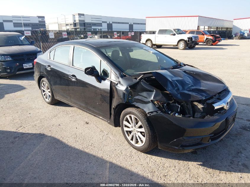 2012 Honda Civic Ex-L VIN: 19XFB2F98CE071075 Lot: 43982790