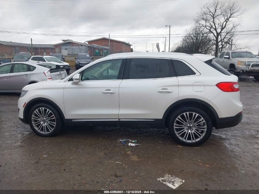 2016 Lincoln Mkx Reserve VIN: 2LMTJ6LR2GBL46101 Lot: 43982851