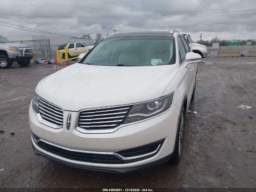 2016 Lincoln Mkx Reserve VIN: 2LMTJ6LR2GBL46101 Lot: 43982851