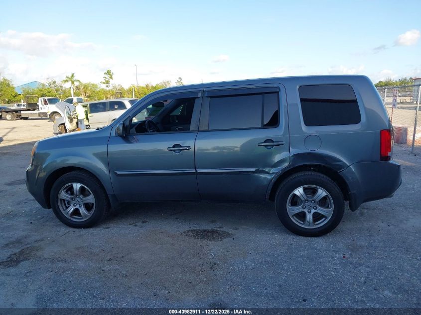 2013 Honda Pilot Ex-L VIN: 5FNYF3H58DB017090 Lot: 43982911