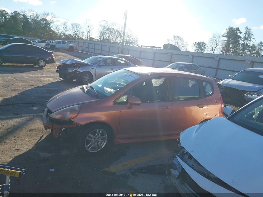 2007 Honda Fit Sport VIN: JHMGD38647S029074 Lot: 43982919