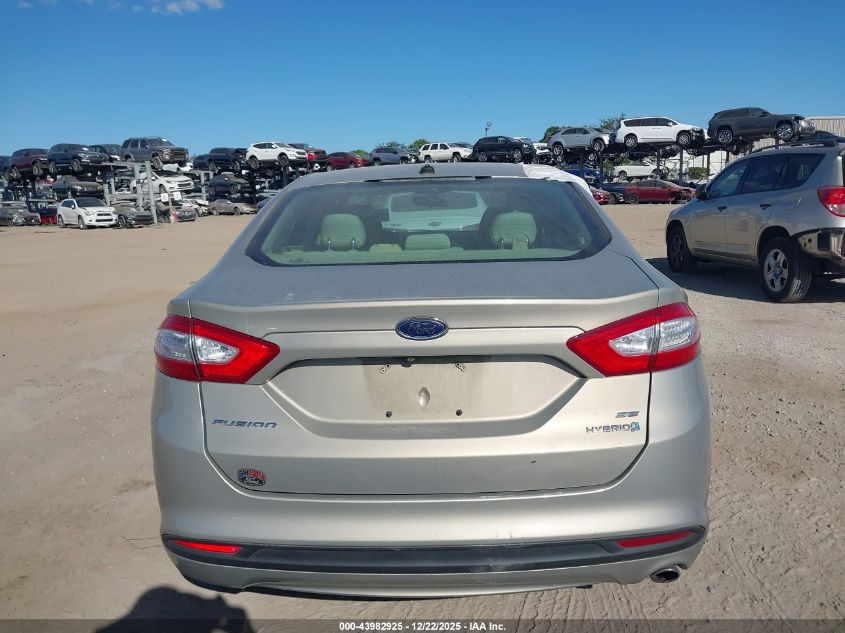 2015 Ford Fusion Hybrid Se VIN: 3FA6P0LU8FR190830 Lot: 43982925