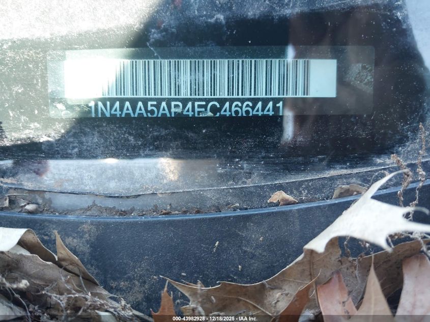 2014 Nissan Maxima 3.5 S VIN: 1N4AA5AP4EC466441 Lot: 43982928