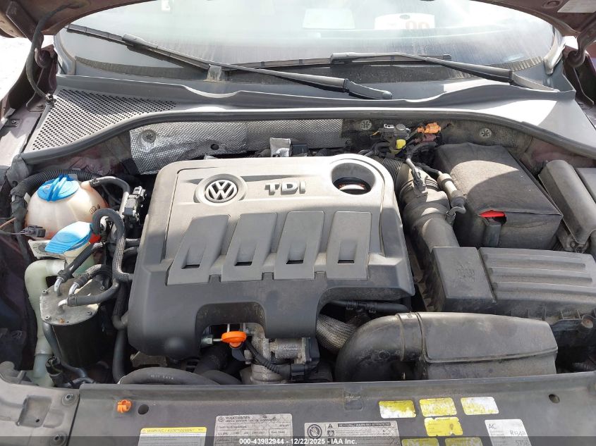 2012 Volkswagen Passat 2.0L Tdi Sel Premium VIN: 1VWCN7A3XCC080682 Lot: 43982944
