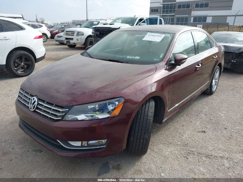 2012 Volkswagen Passat 2.0L Tdi Sel Premium VIN: 1VWCN7A3XCC080682 Lot: 43982944