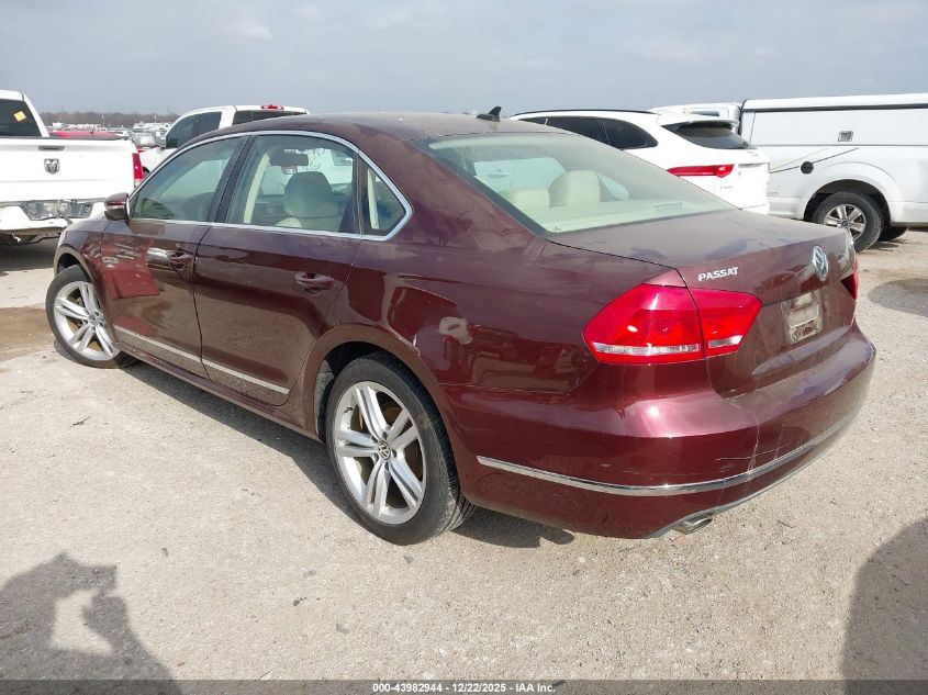 2012 Volkswagen Passat 2.0L Tdi Sel Premium VIN: 1VWCN7A3XCC080682 Lot: 43982944