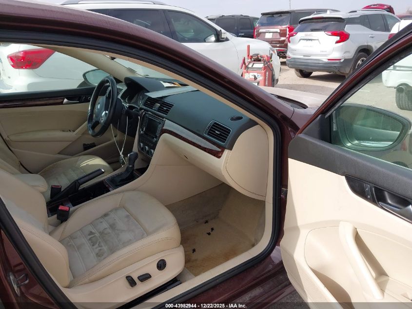 2012 Volkswagen Passat 2.0L Tdi Sel Premium VIN: 1VWCN7A3XCC080682 Lot: 43982944