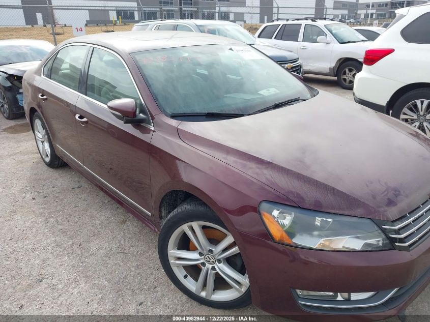 2012 Volkswagen Passat 2.0L Tdi Sel Premium VIN: 1VWCN7A3XCC080682 Lot: 43982944