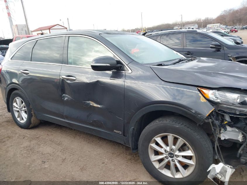 2019 Kia Sorento 2.4L Lx VIN: 5XYPGDA34KG466974 Lot: 43982955
