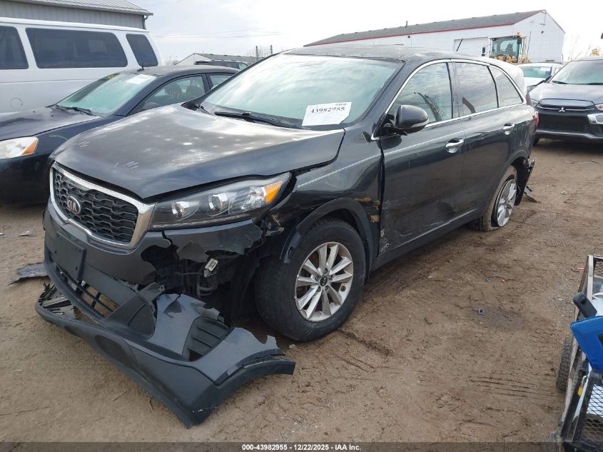 2019 Kia Sorento 2.4L Lx VIN: 5XYPGDA34KG466974 Lot: 43982955