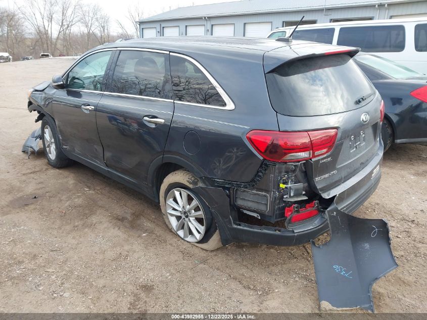 2019 Kia Sorento 2.4L Lx VIN: 5XYPGDA34KG466974 Lot: 43982955