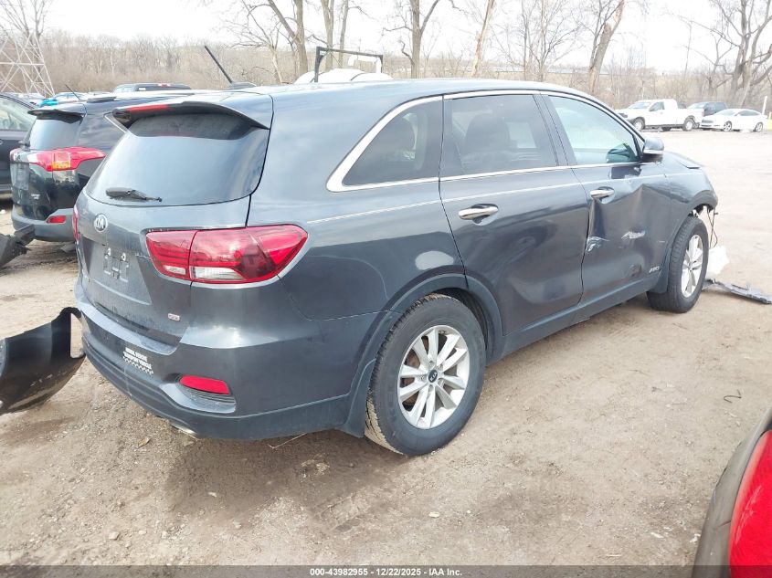 2019 Kia Sorento 2.4L Lx VIN: 5XYPGDA34KG466974 Lot: 43982955