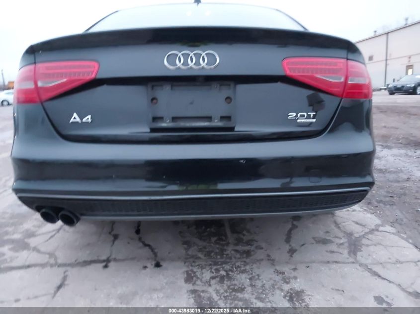 2014 Audi A4 2.0T Premium VIN: WAUFFAFL0EN012317 Lot: 43983019