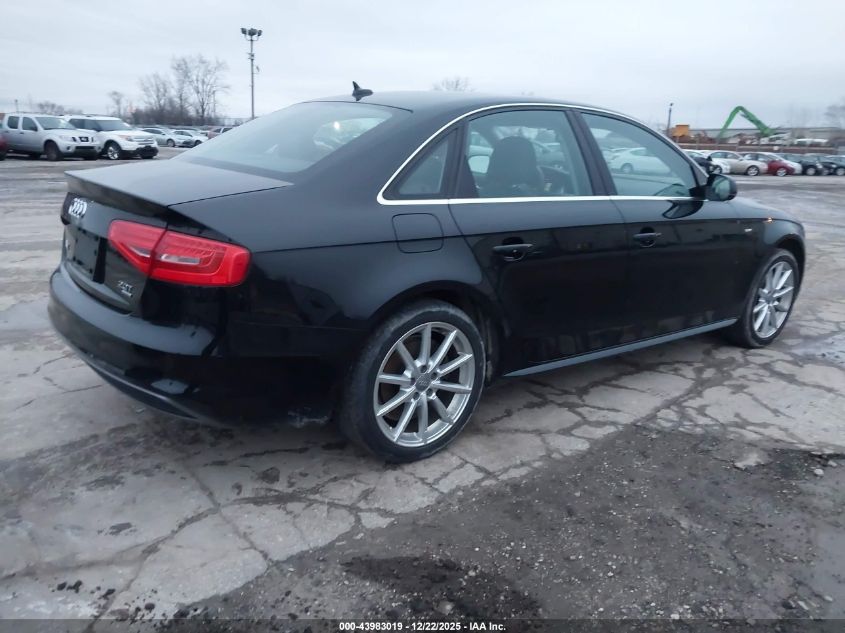 2014 Audi A4 2.0T Premium VIN: WAUFFAFL0EN012317 Lot: 43983019