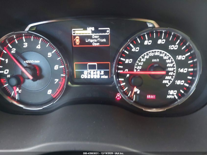 2019 Subaru Wrx VIN: JF1VA1A69K9814549 Lot: 43983031