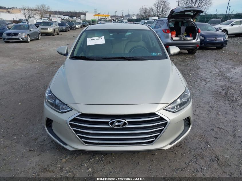 2017 Hyundai Elantra Se VIN: KMHD74LF0HU380123 Lot: 43983033