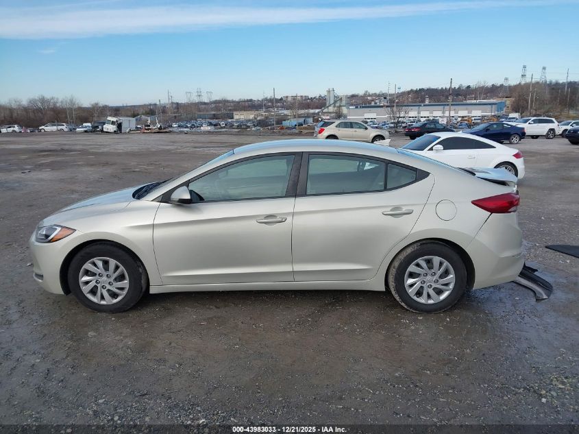 2017 Hyundai Elantra Se VIN: KMHD74LF0HU380123 Lot: 43983033
