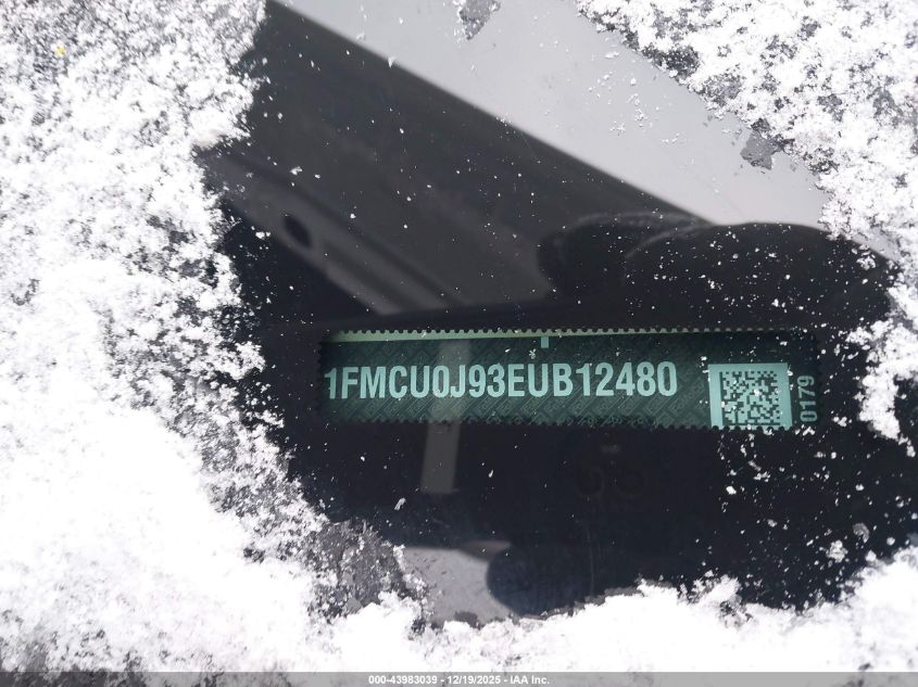 2014 Ford Escape Titanium VIN: 1FMCU0J93EUB12480 Lot: 43983039