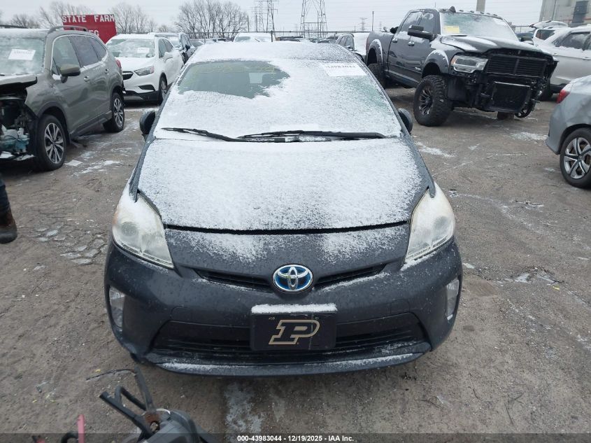 2013 Toyota Prius Two VIN: JTDKN3DU8D5617955 Lot: 43983044