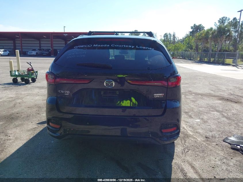 2025 Mazda Cx-70 3.3 Turbo S Premium VIN: JM3KJDHC1S1111754 Lot: 43983056