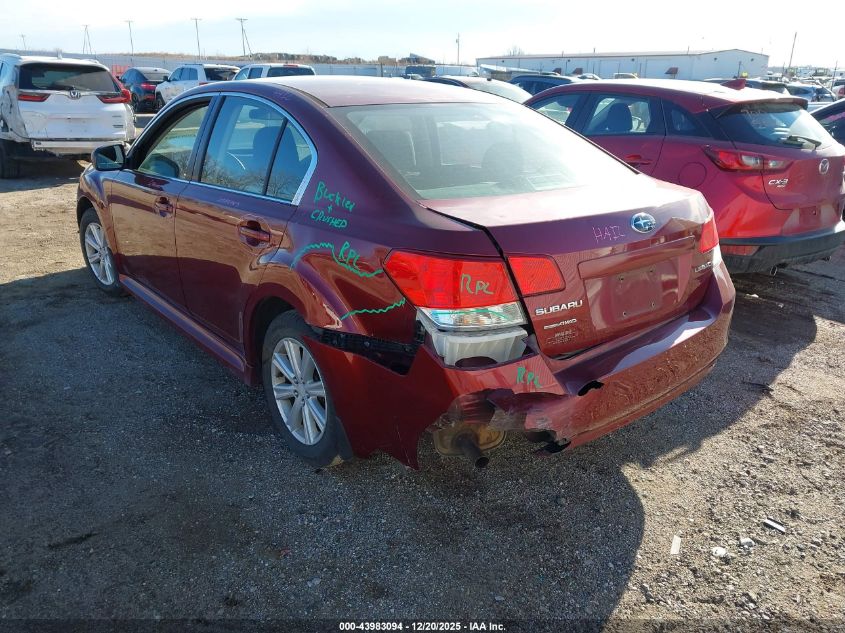 2012 Subaru Legacy 2.5I VIN: 4S3BMCA68C3036278 Lot: 43983094