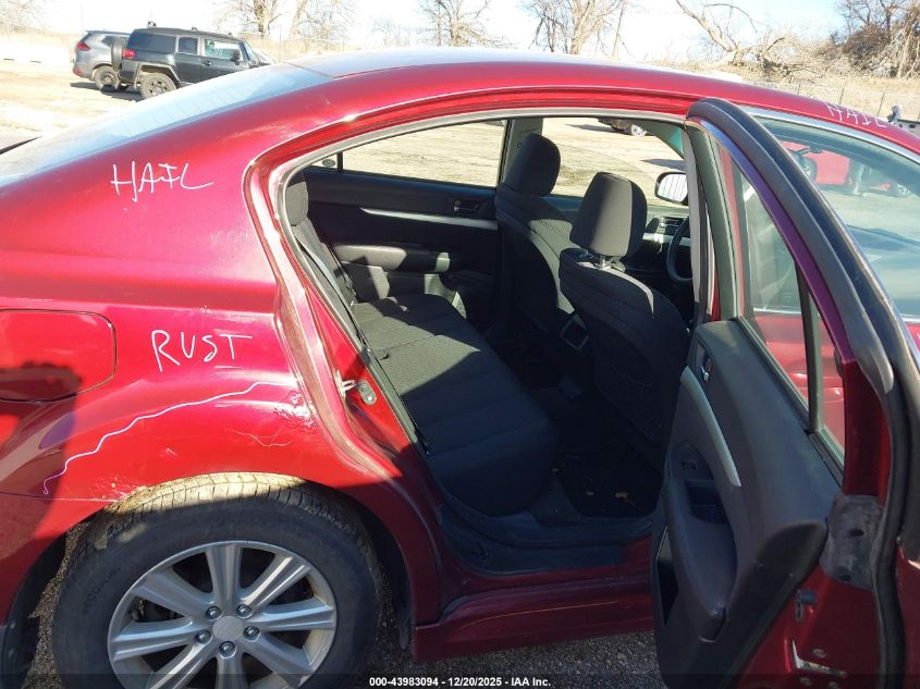 2012 Subaru Legacy 2.5I VIN: 4S3BMCA68C3036278 Lot: 43983094