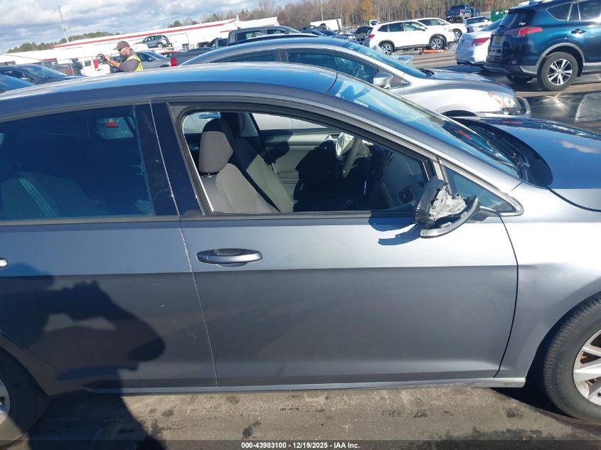 2016 Volkswagen Golf Tsi S 4-Door VIN: 3VW117AU9GM017766 Lot: 43983100