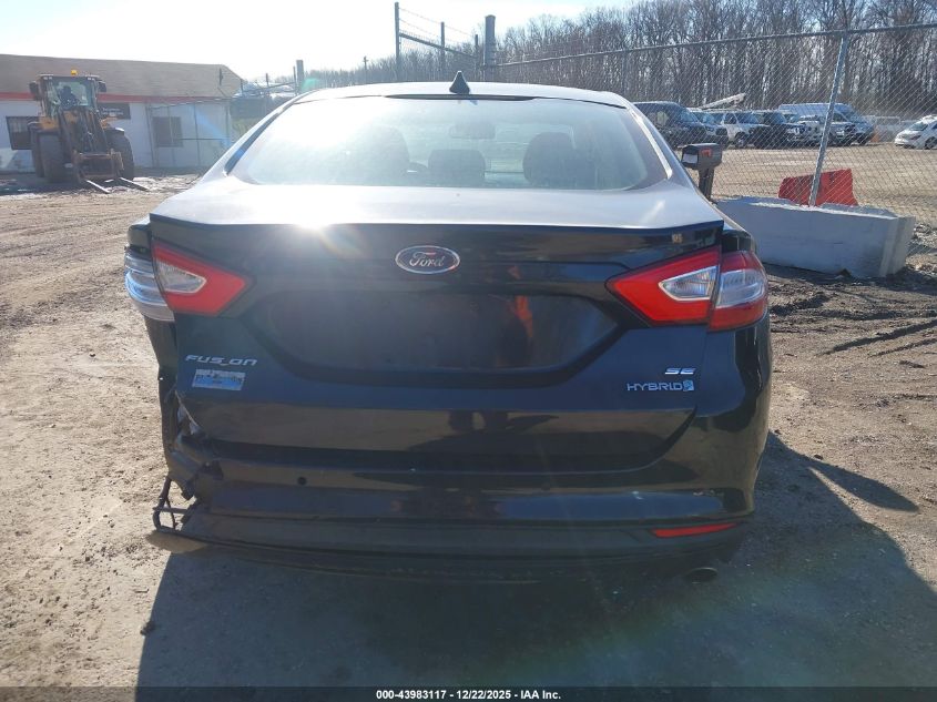 2013 Ford Fusion Hybrid Se VIN: 3FA6P0LU1DR167869 Lot: 43983117