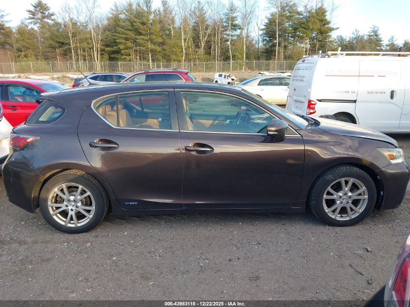 2012 Lexus Ct 200H Premium VIN: JTHKD5BH4C2091391 Lot: 43983118