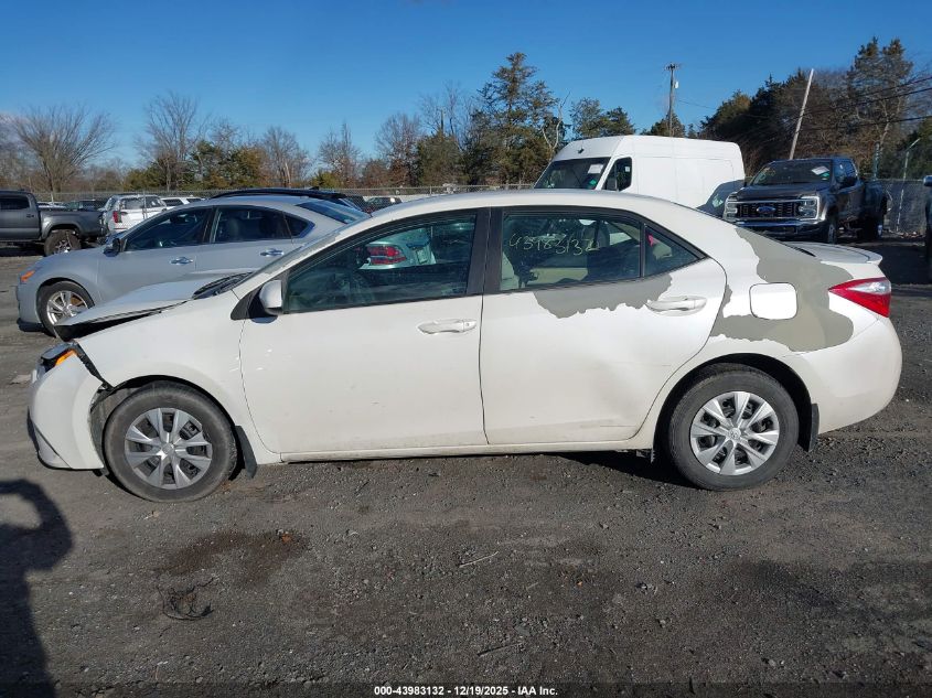 2014 Toyota Corolla Le Eco VIN: 5YFBPRHE4EP142647 Lot: 43983132