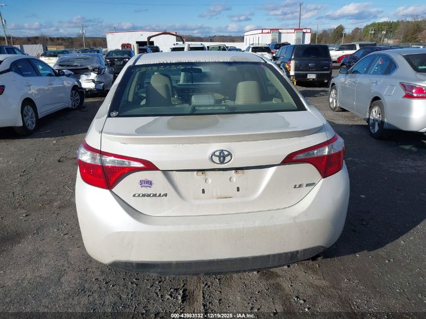 2014 Toyota Corolla Le Eco VIN: 5YFBPRHE4EP142647 Lot: 43983132