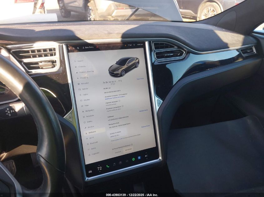 2016 Tesla Model S 60/70/75/85 VIN: 5YJSA1E10GF127971 Lot: 43983139