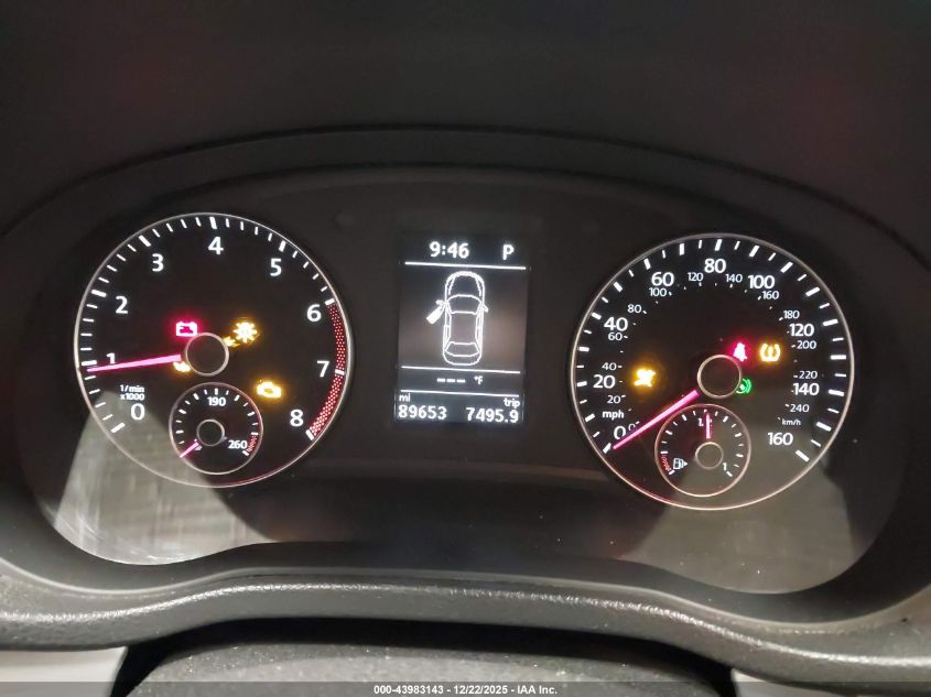 2013 Volkswagen Passat 2.5L Se VIN: 1VWBP7A31DC098365 Lot: 43983143