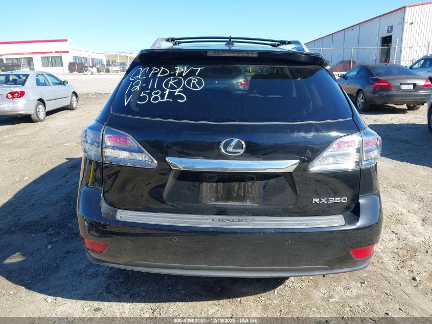 2012 Lexus Rx 350 VIN: 2T2ZK1BA7CC075815 Lot: 43983153