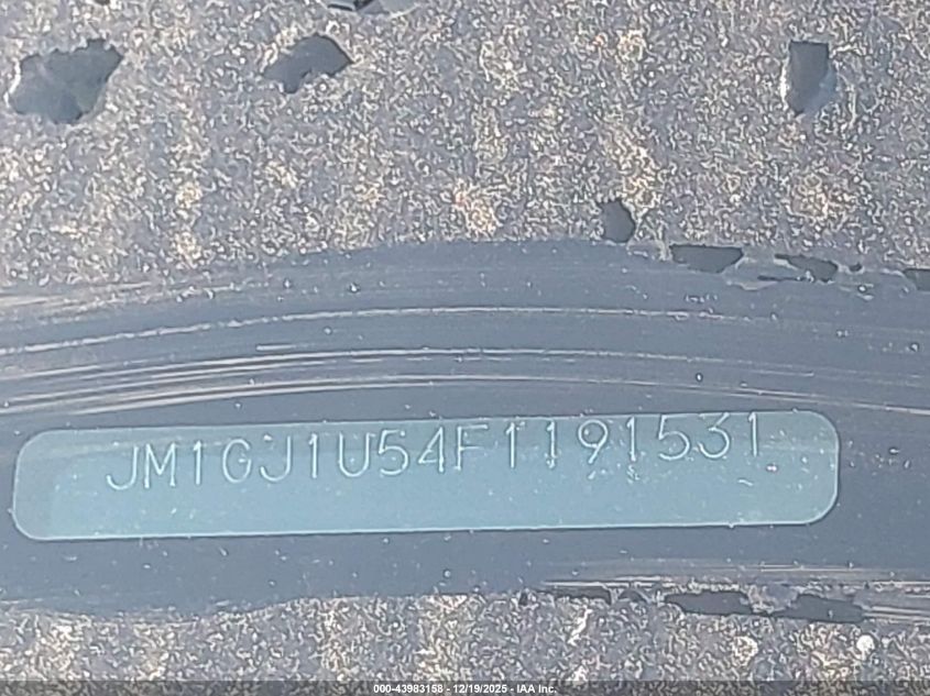 2015 Mazda Mazda6 I Sport VIN: JM1GJ1U54F1191531 Lot: 43983158